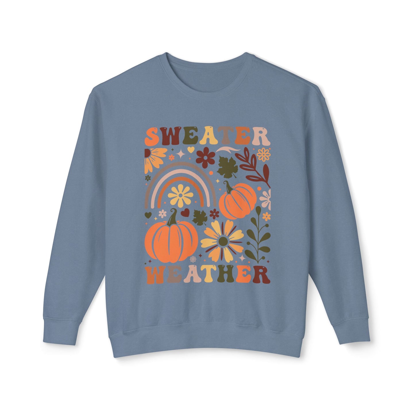 Women's Thanksgiving Unisex Lightweight Crewneck Sweatshirt Sweater Wheather