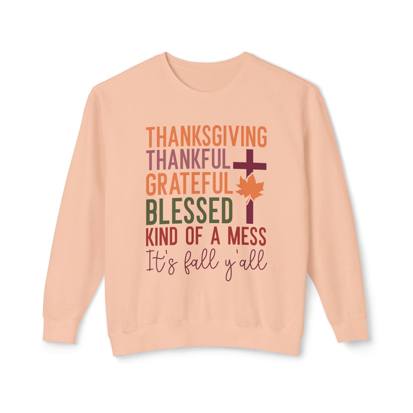 Thanksgiving Women's Unisex Lightweight Crewneck Sweatshirt