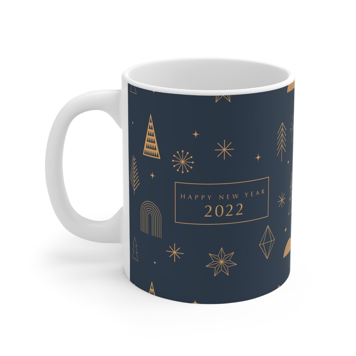 Holiday Themed Hot Beverage Mug 11oz