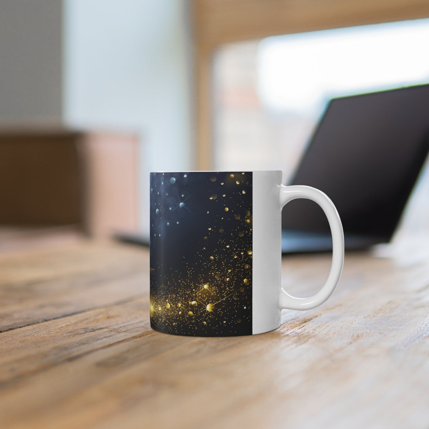 Starry Night Christmas Themed Mug 11oz