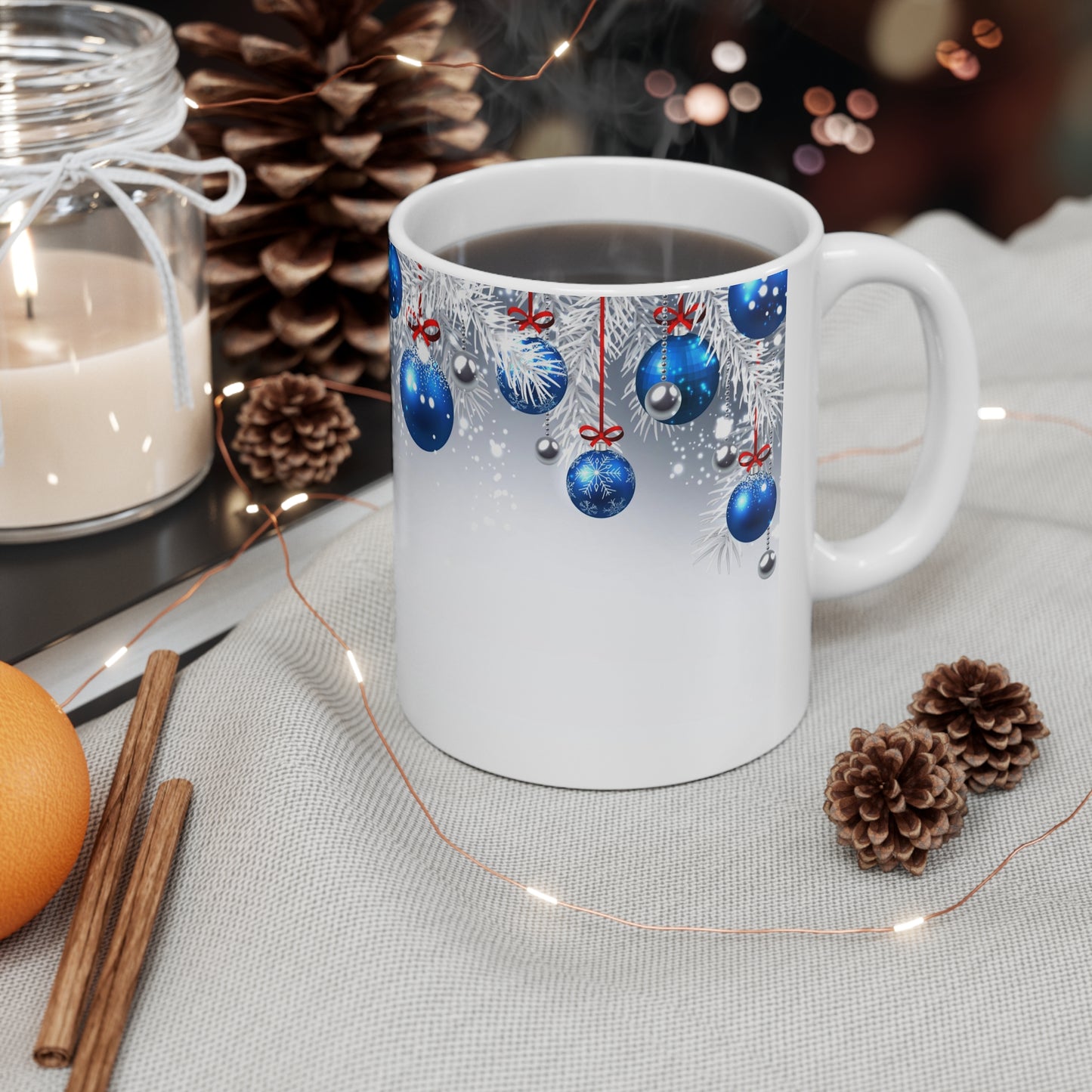 Jingle Bells Hot Beverage Mug 11oz