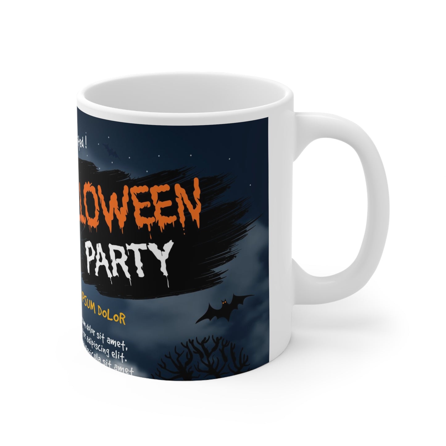 Halloween Party Ceramic Mug 11oz