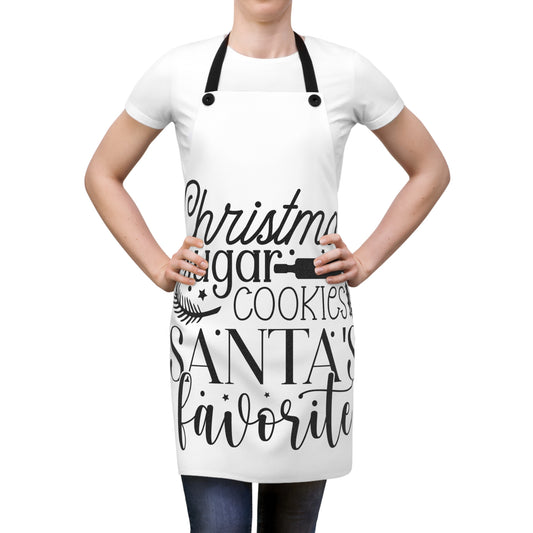 Festive Christmas Apron (AOP) Sugar Cookies Santas Favourite