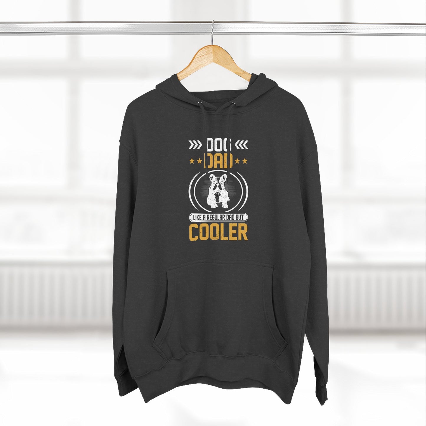 Dog Dad Hoodie — 'Top Dog Dad' Graphic Fleece Pullover