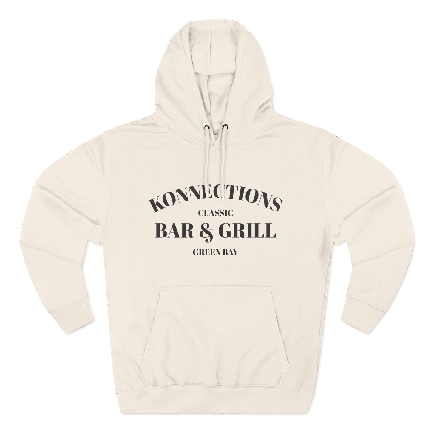 Konnections Classic Bar and Grill Green Bay Hoodie — Minimal Logo Fleece Pullover