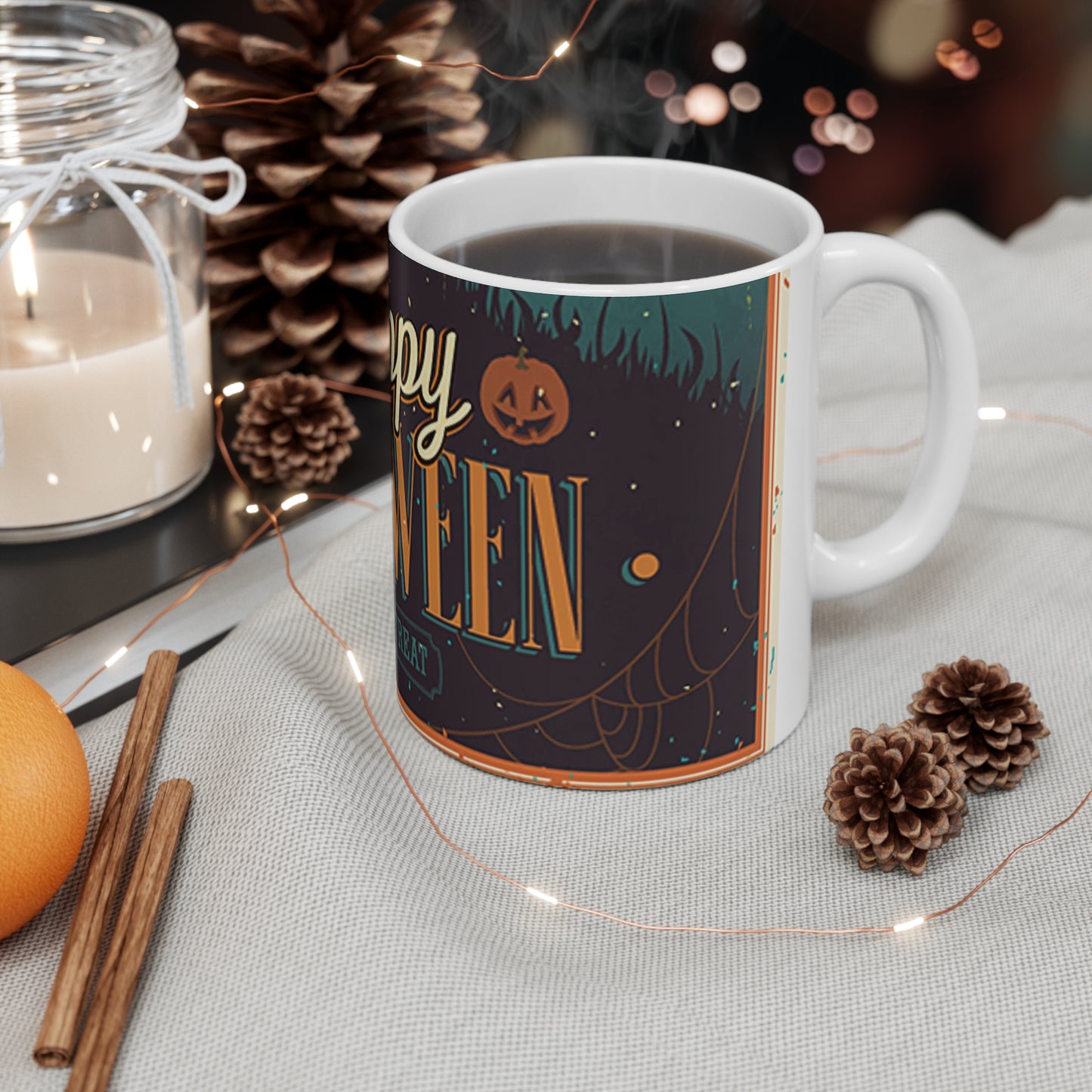 Trick or Treat Halloween Themed Ceramic Mug 11oz