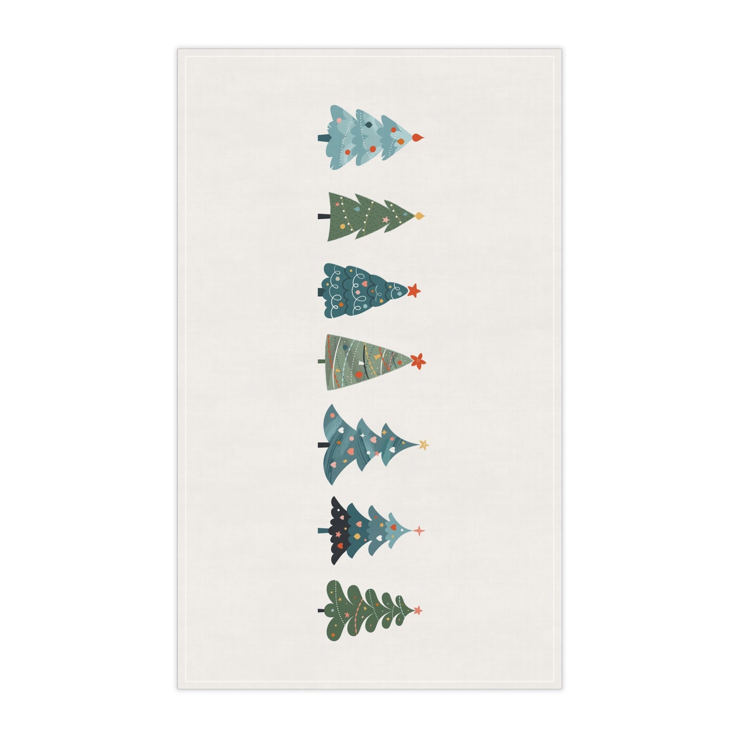 Christmas Trees Kitchen Tea Towel