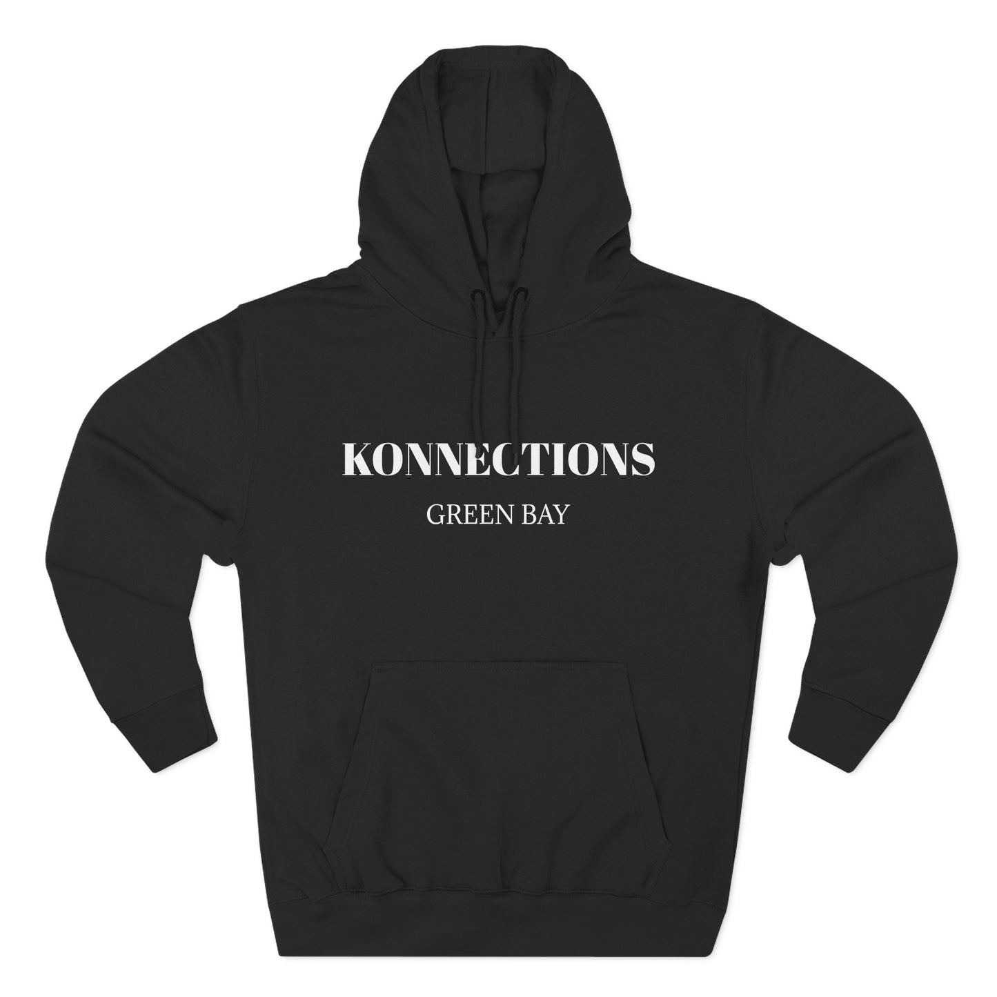 Konnections Green Bay Hoodie — Minimal Logo Fleece Pullover
