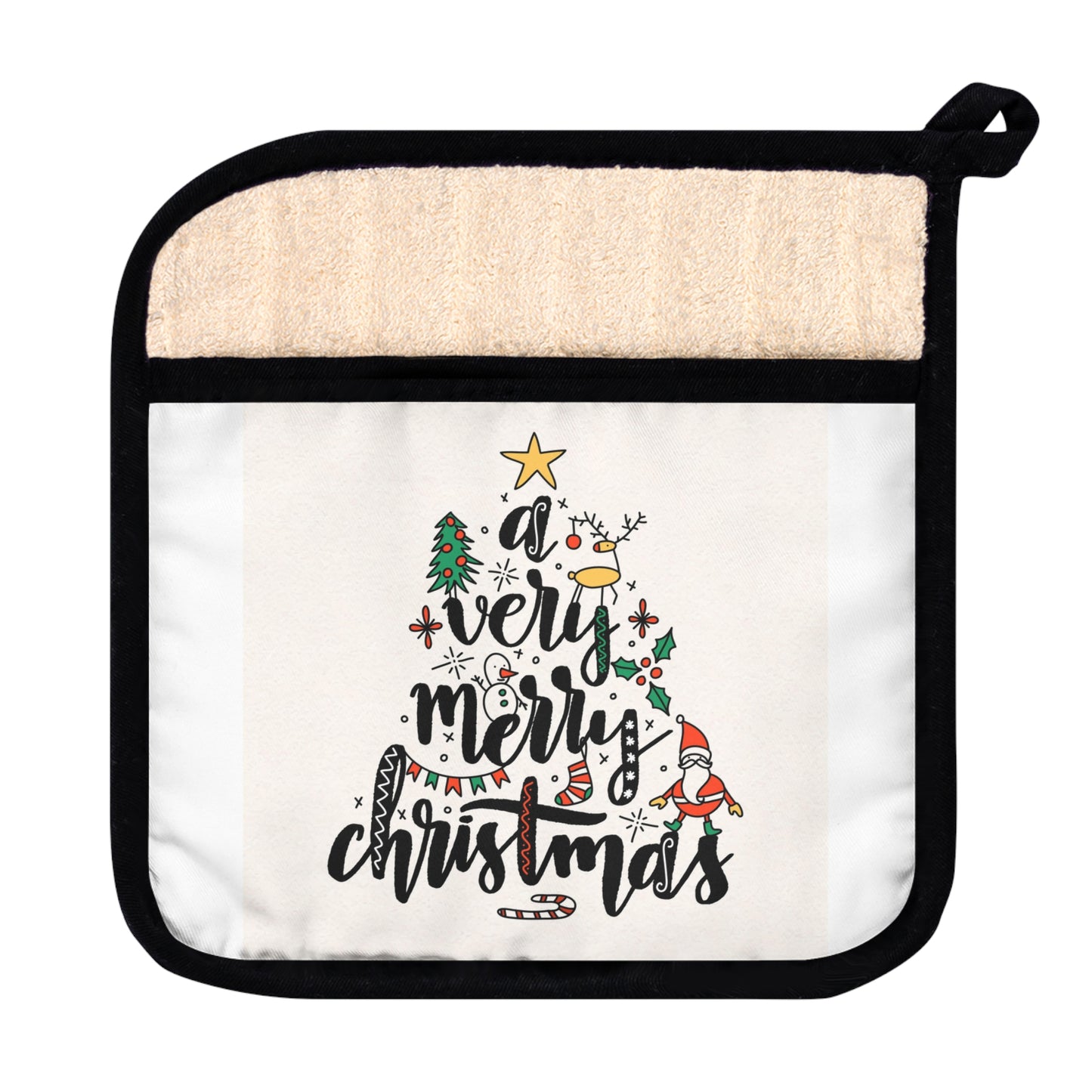 Have Yourself a Very Merry Christmas Pot Holder with Pocket