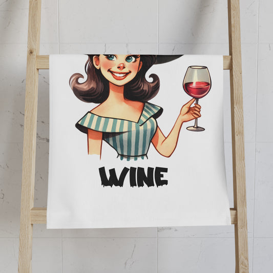 Halloween Themed Hand Towel Witch Way To The Wine Have a Happy Halloween Everyone!