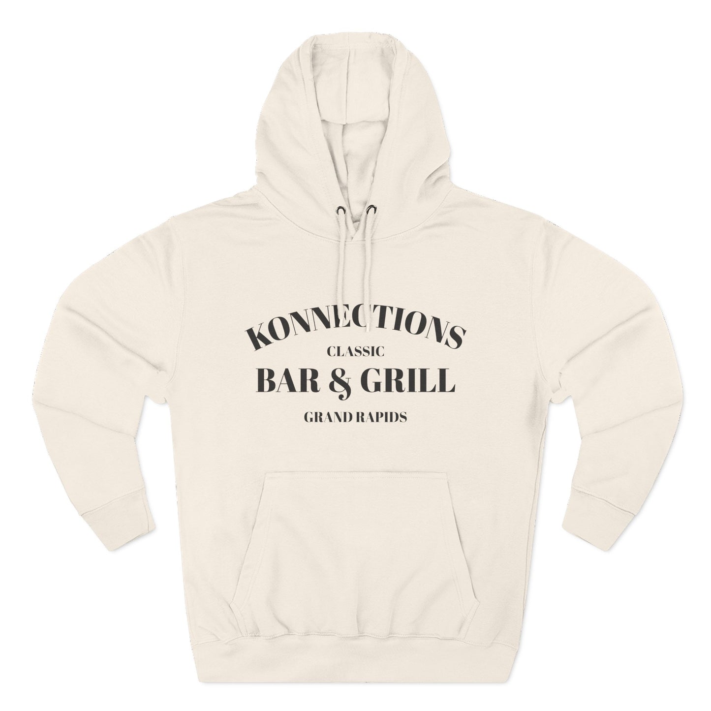 Konnections Classic Bar and Grill Grand Rapids Hoodie — Minimal Logo Fleece Pullover