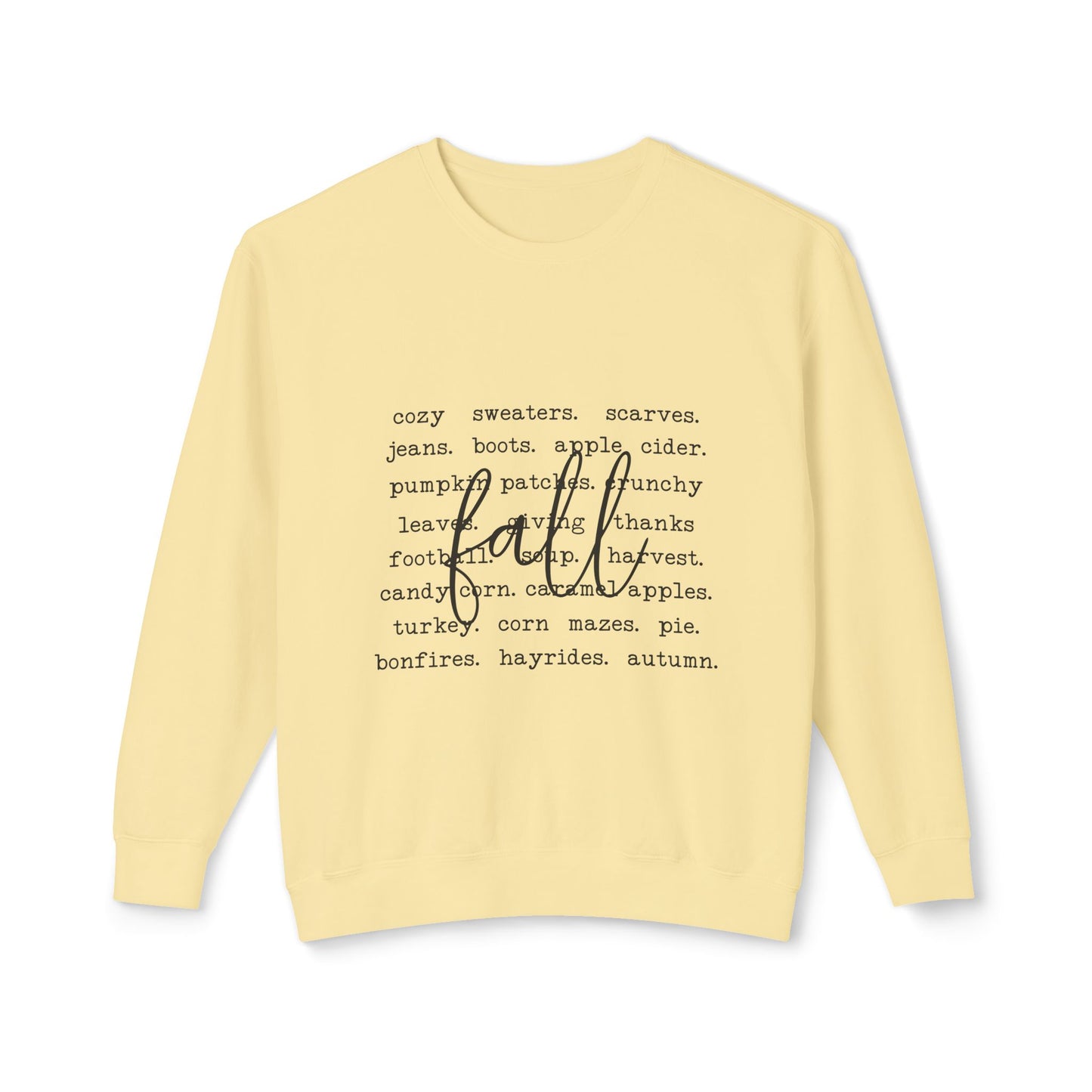 Thanksgiving Women's Unisex Lightweight Crewneck Sweatshirt