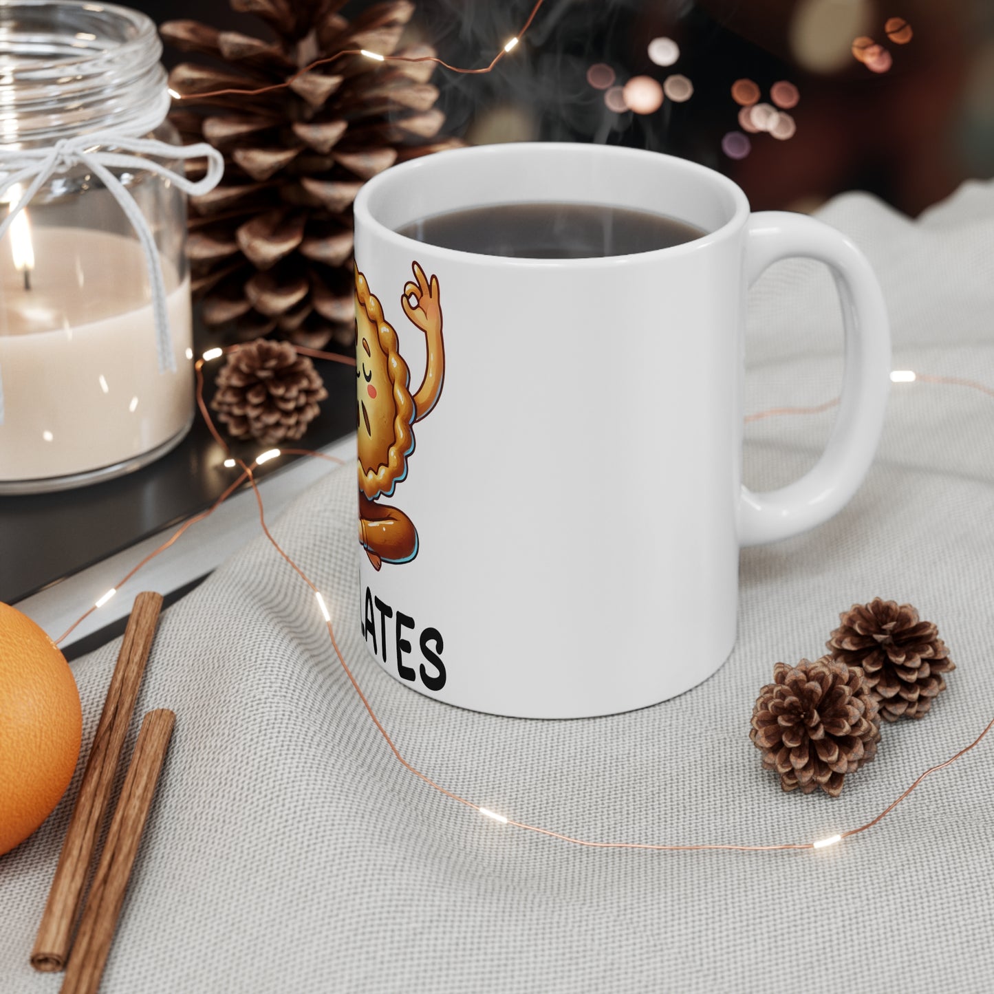 Festive Thanksgiving Ceramic Mug 11oz Pie Lattes