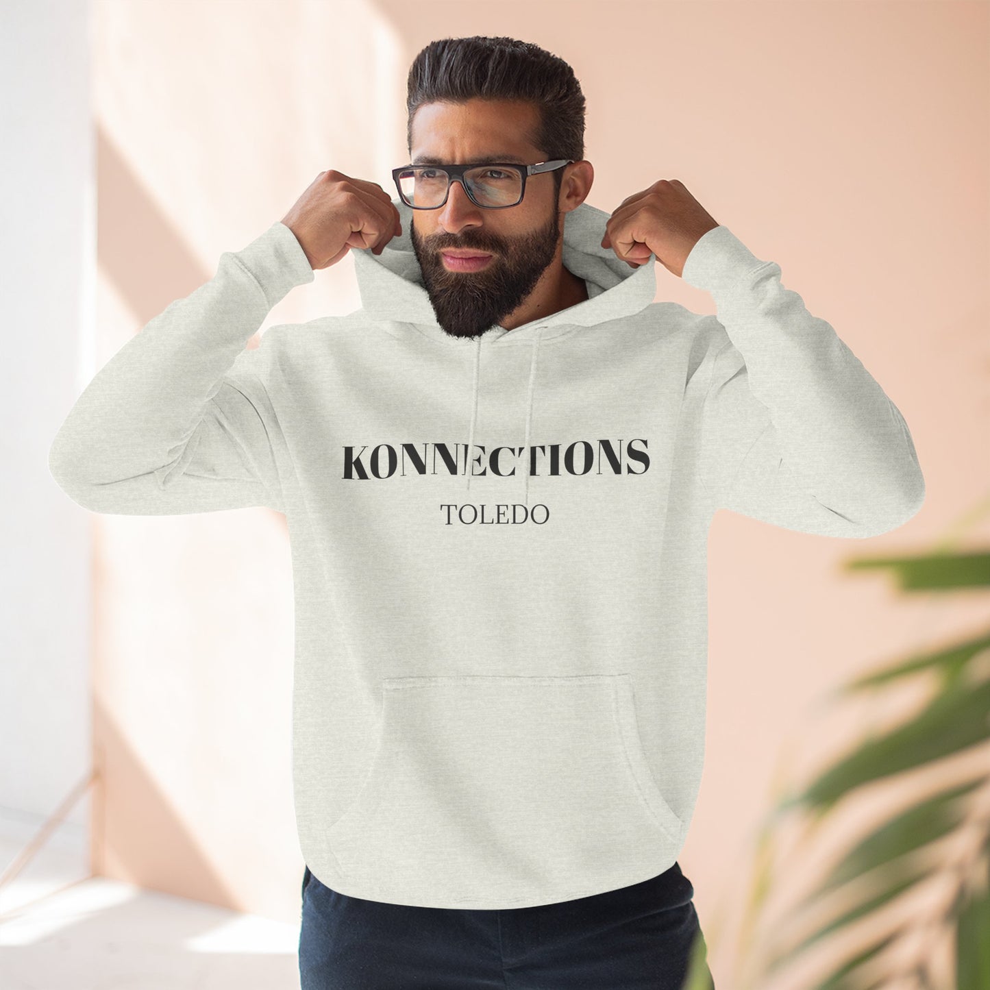 Konnections Toledo Hoodie — Minimal Logo Fleece Pullover