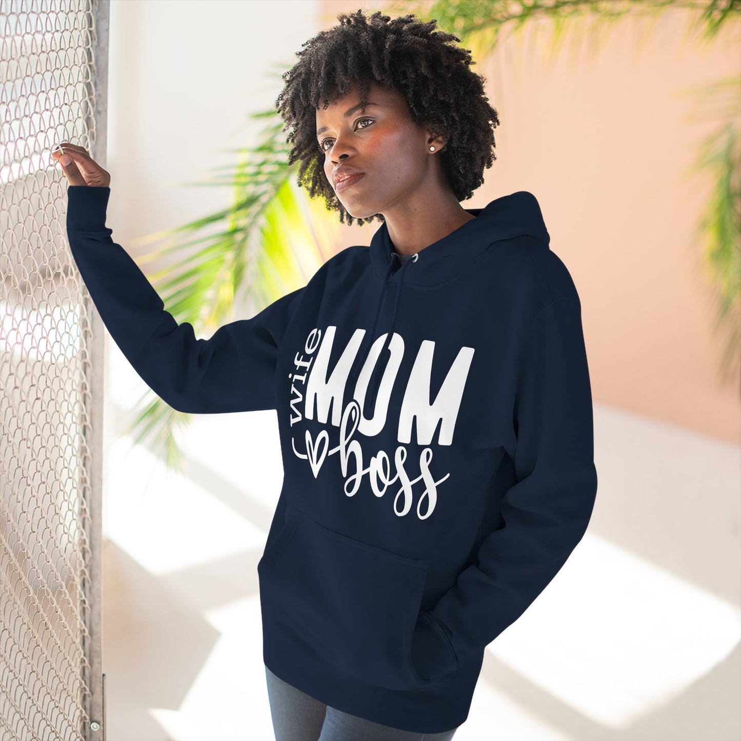 Mom Boss Hoodie — Wife Mom Boss Graphic Pullover