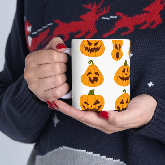 Halloween Pumpkins Ceramic Mug 11oz