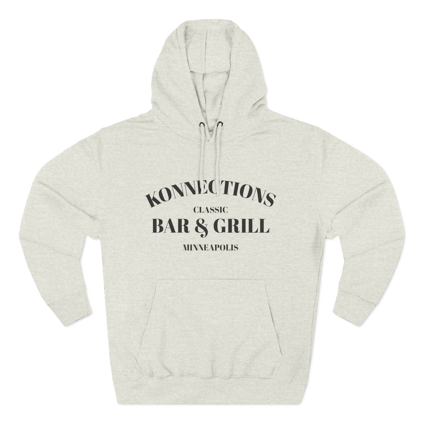Konnections Classic Bar and Grill Minneapolis Hoodie — Minimal Logo Fleece Pullover