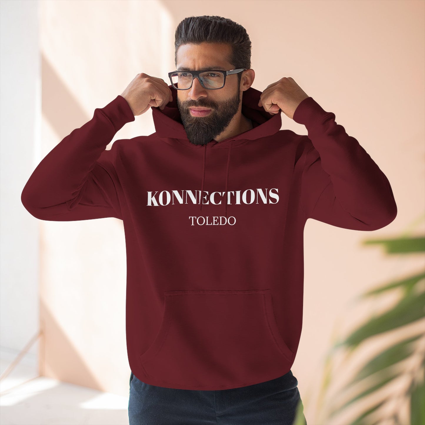 Konnections Toledo Hoodie — Minimal Logo Fleece Pullover
