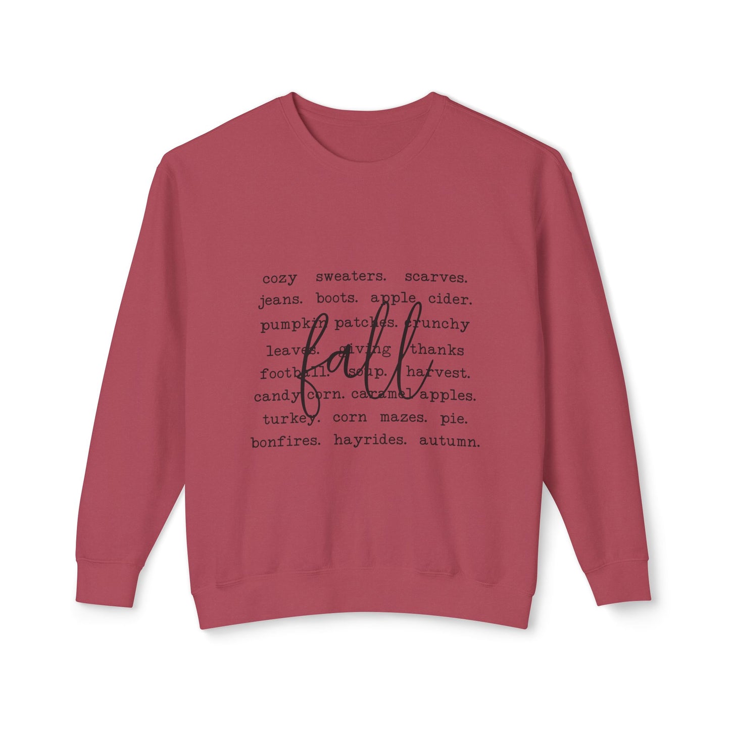 Thanksgiving Women's Unisex Lightweight Crewneck Sweatshirt