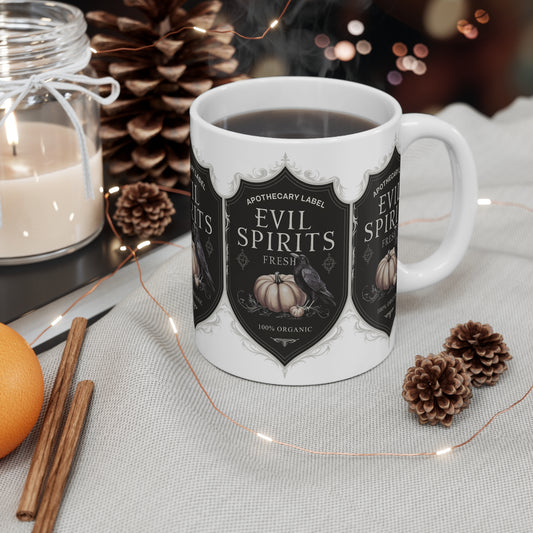 Festive Halloween Ceramic Mug 11oz Evil Spirits