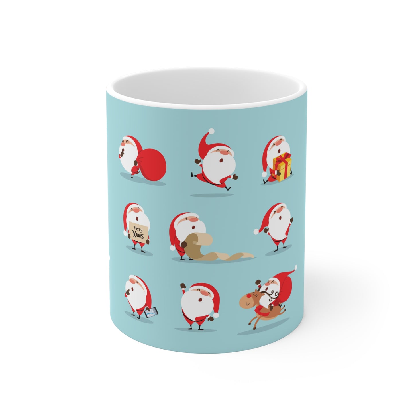 Holiday Themed Hot Beverage Mug 11oz