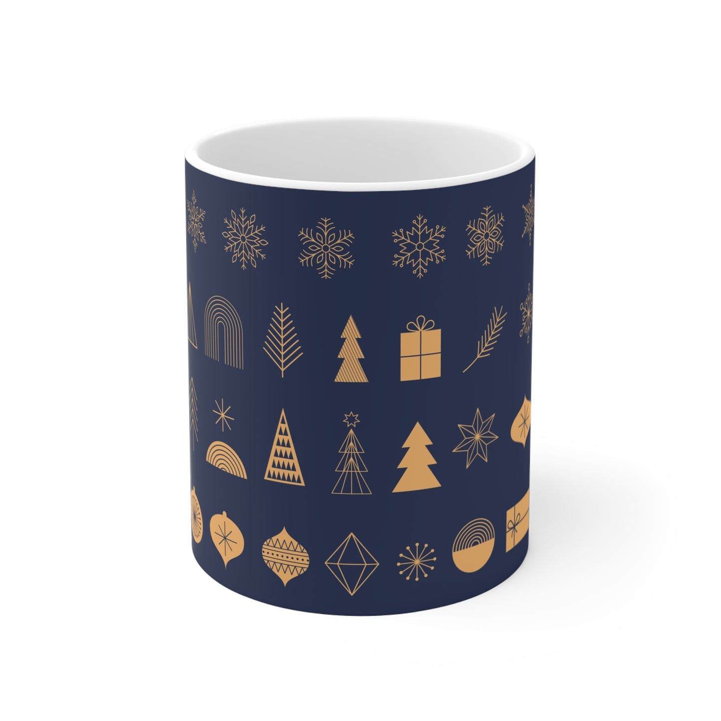 Christmas Themed Hot Beverage Mug 11oz