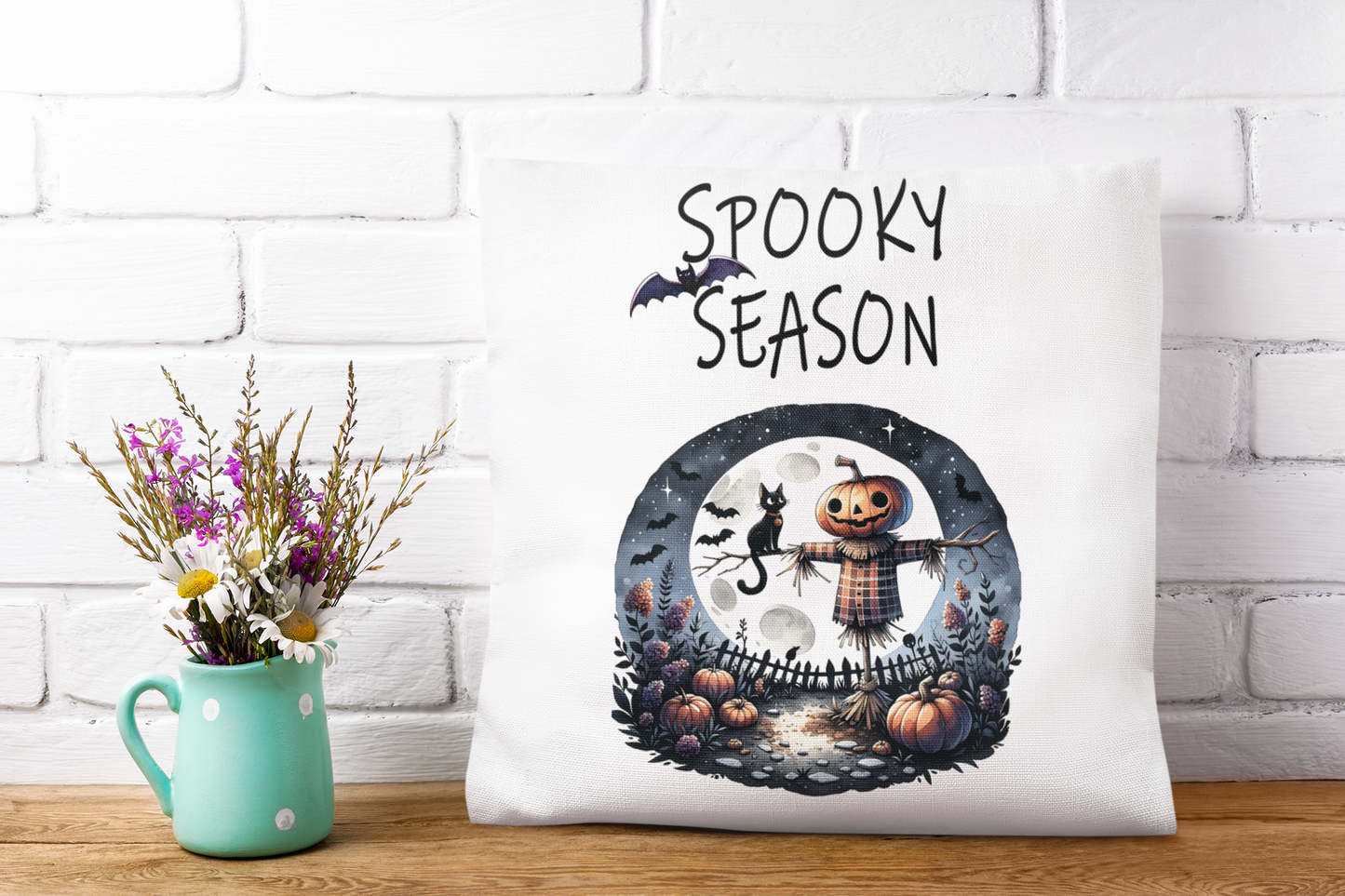 Festive Halloween Pillow. It's The Spooky Season. Have a Happy and Safe Halloween in 2024