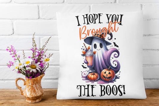 Festive Halloween Pillow Ghosts Bringing The Booze!