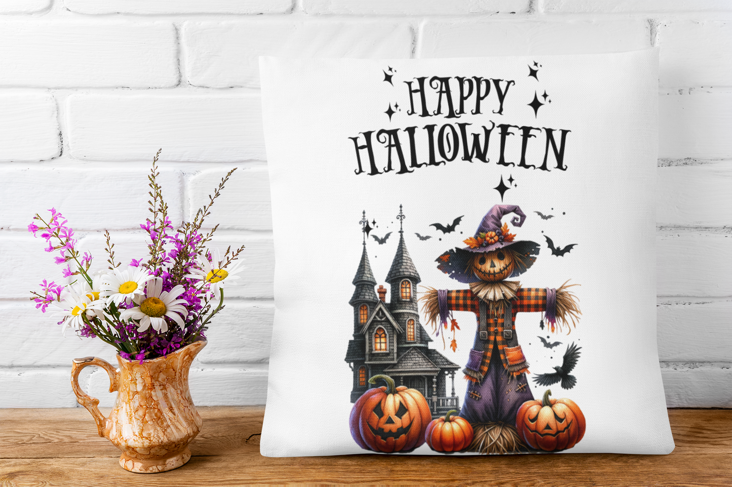 Festive Halloween Pillow Halloween is The Scariest Time of The Year