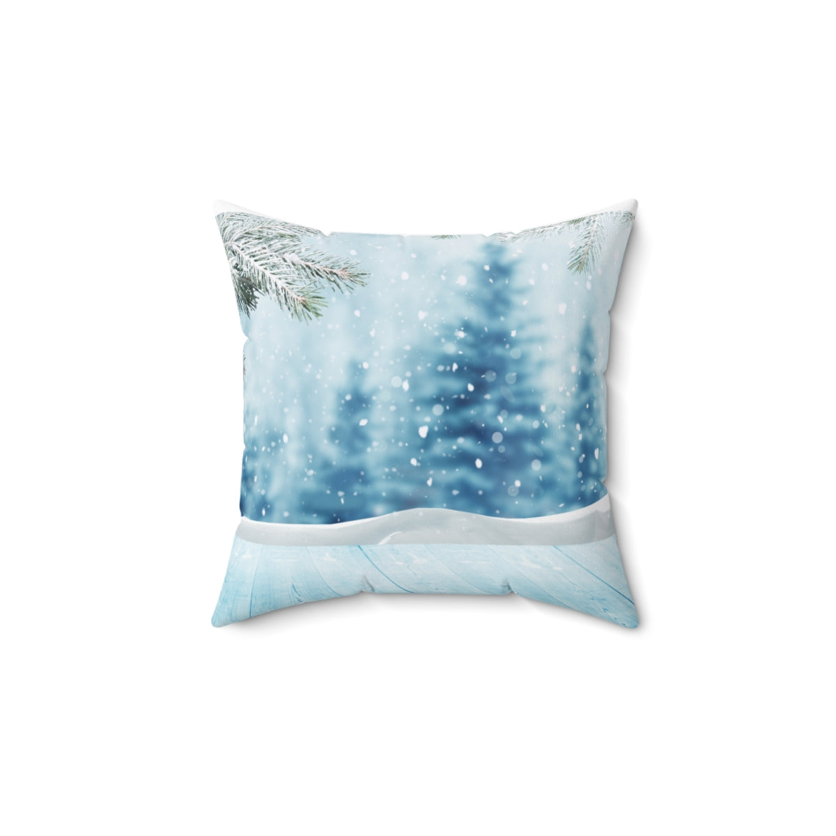 Christmas Trees in the Forest Holiday Accent Pillow